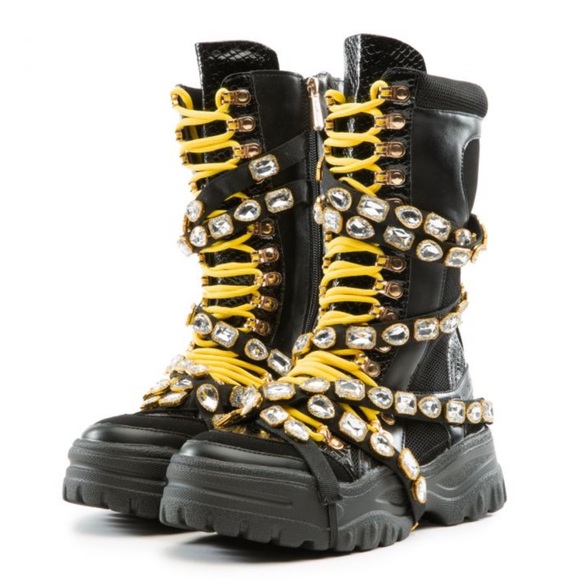 Last sizes Richgirl Bling Sneaker Boot - Picture 4 of 5
